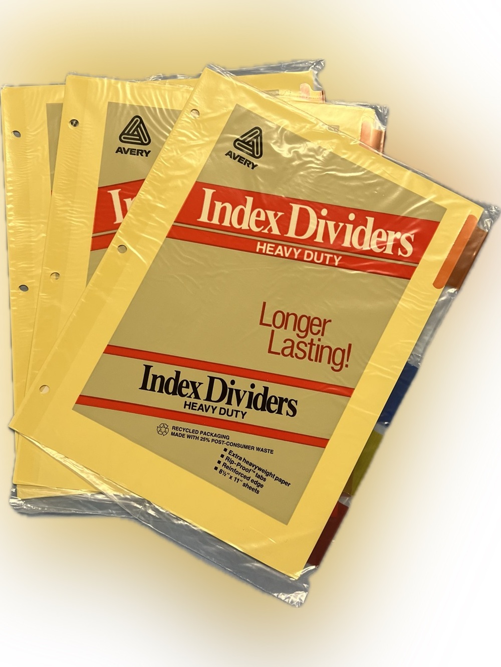 🍄New Index Dividers For 3 Ring Binders 5 Tabs 3 Sets